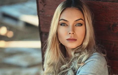 Wallpaper Look Model Portrait Makeup Hairstyle Blonde Bokeh