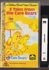 A GOLDEN BOOK 3 TALES FROM THE CARE BEARS CHILD'S VIDEO VHS PAL 1986 ...