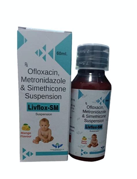 Ofloxacin Metronidazole Benzoate Simethicone Suspension Strength 30