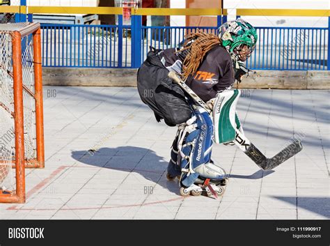 Street Hockey Goalie Image & Photo (Free Trial) | Bigstock