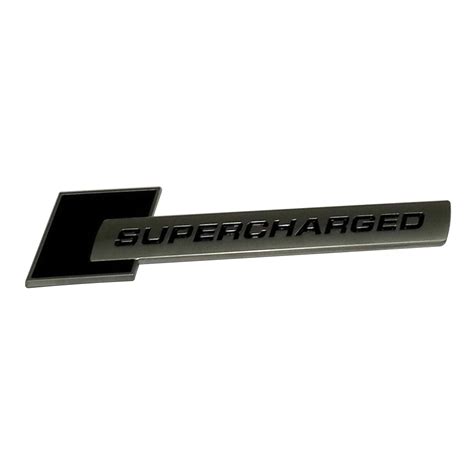 Badge Supercharged Black For Audi S4 S5 S6 Rs4 Rs5 Ebay