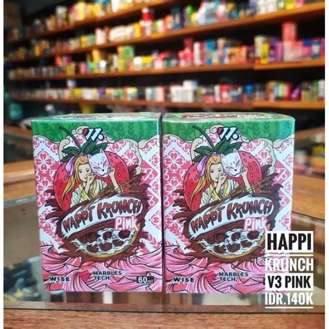 Jual Happi Krunch V3 Pink Strawberry Milk 60ML By Wise Juice X