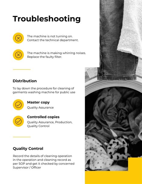 sleek standard operating procedure template visme