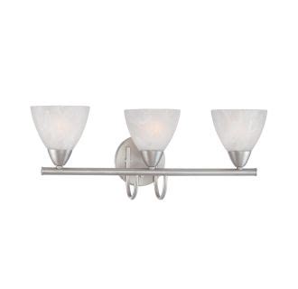 Thomas Lighting Matte Nickel Light Bathroom Fixture From