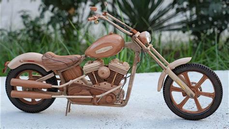 How To Make Harley Davidson Softail Standard 2022 Out Of Wood ASMR