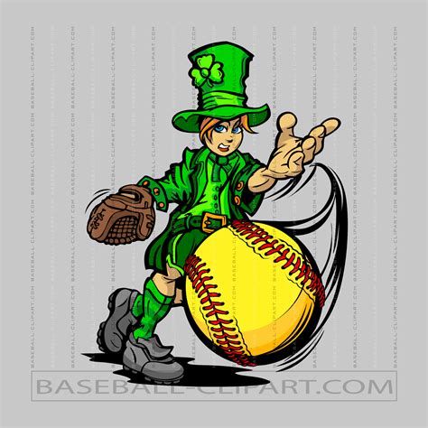 Fast Pitch Softball Leprechaun Leprechaun Image Eps Png Ai