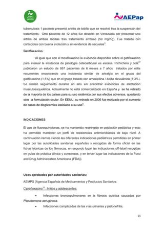 Uso De Quinolonas En Ni Os Pdf