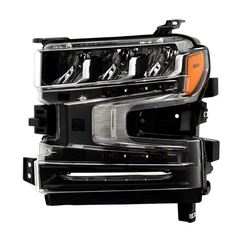 Silverado 1500 Oem Style Full Led Headlight Black Housing Clear Lens