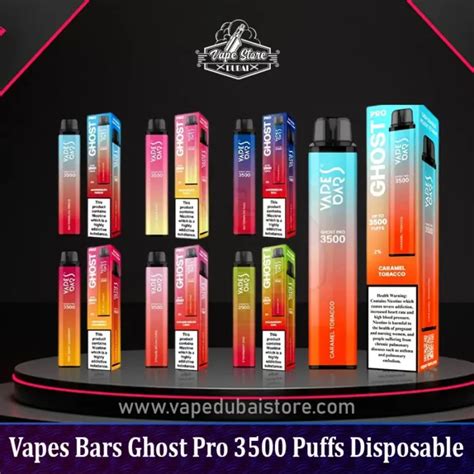 Vapes Bars Ghost Pro 3500 Puffs Disposable Vape Dubai Vapedubaistore