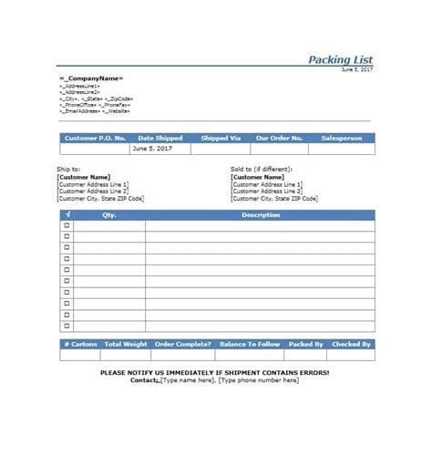 Packing Slip Templates | 9+ Word, Excel & PDF Formats, Samples ...