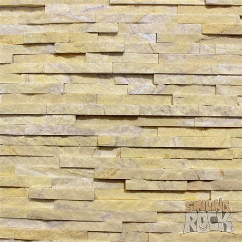 White Quartz Stack Stone Wall Cladding Smiling Rock