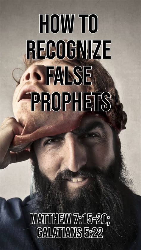 How To Recognize False Prophets Matthew 7 15 20 Galatians 5 22 Artofit