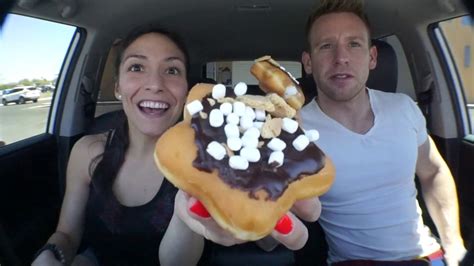 S Mores Donut From Dunkin Donuts Foodies With Muscles Youtube