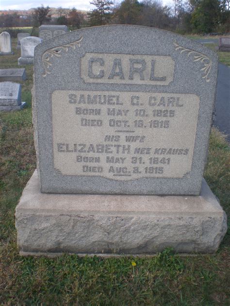 Elizabeth Krauss Carl 1841 1915 Find A Grave Memorial