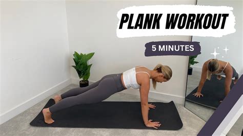 5 MIN PLANK CHALLENGE No Equipment Home Workout Abs YouTube