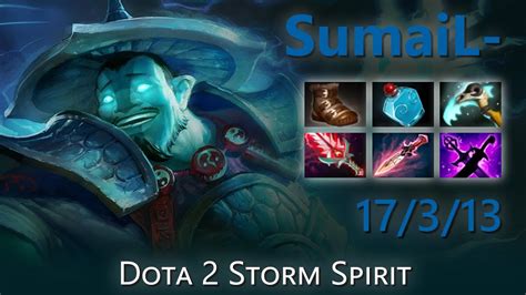 SumaiL 17 3 13 Dota 2 Storm Spirit Highlights YouTube