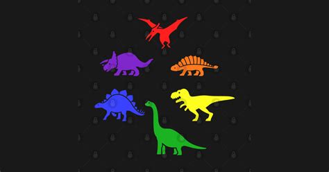 Gay Pride Dinosaurs Gay Dinosaur Rainbow Posters And Art Prints Teepublic
