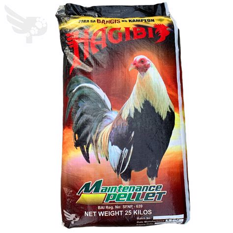 Hagibis Maintenance Pellet Kg By Agrotrade Feeds For Gamefowls