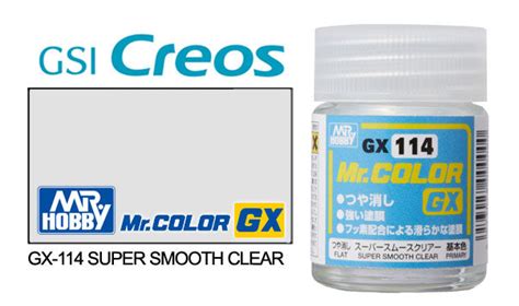 Mr Hobby Mr Clear Color Gx Gx114 Super Smooth Clear Flat 18ml Newtype