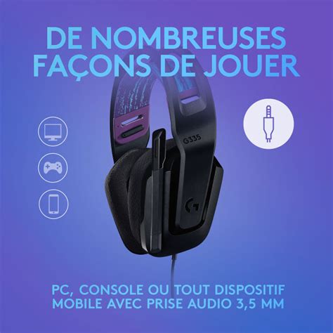 Logitech G G Black Casques Logitech Maroc