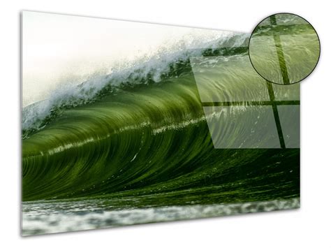 Tableau Plexiglas D Corative Green Wave Cadre De D Coration Murale