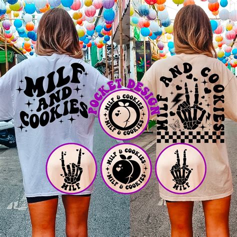Milf And Cookies Svg Png Adult Humor Svg Milf Svg Motivational Svg