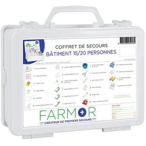 Coffret De Secours B Timent Personnes Farmor Manutan Fr