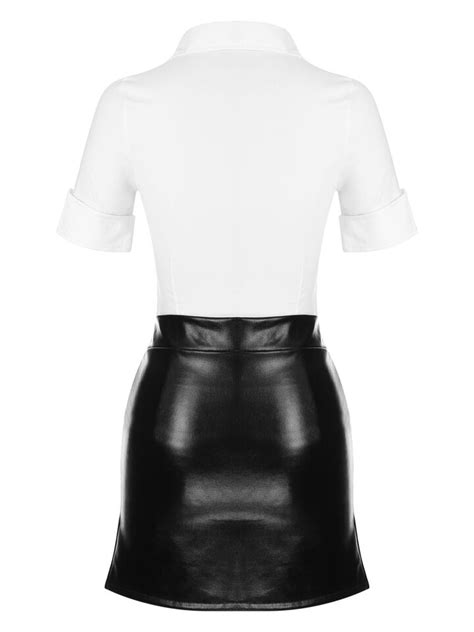 Women S Naughty Teacher Costume Sexy Secretary Uniform Role Play Lingerie Set Ebay