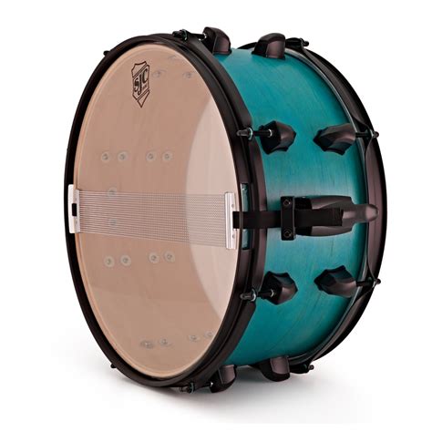 OFF SJC Drums Pathfinder 14 X 6 5 Snare Drum Miami Teal Satin Gear4music