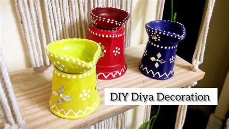 Diwali Craft Idea Diy Easy Diya Decoration Diya Decoration At