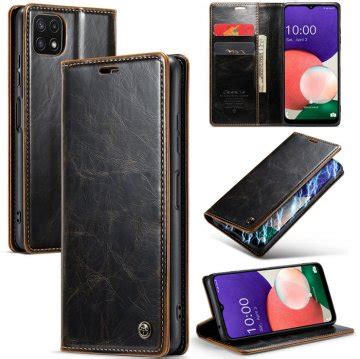 CaseMe Samsung Galaxy A20 Wallet Stand Magnetic Case Coffee