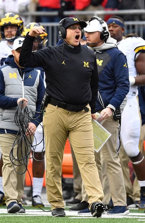 19 pictures of Jim Harbaugh’s epic meltdown after Ohio State beat ...