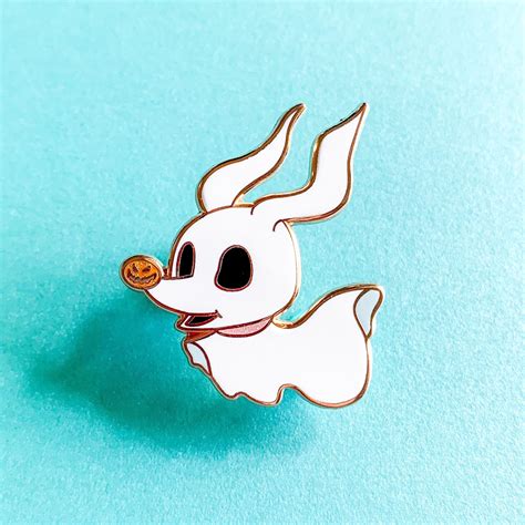 Zero the Ghost Dog Pin | Etsy