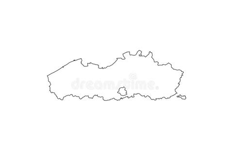 Flanders Map Outline Belgium Region Stock Vector - Illustration of ...