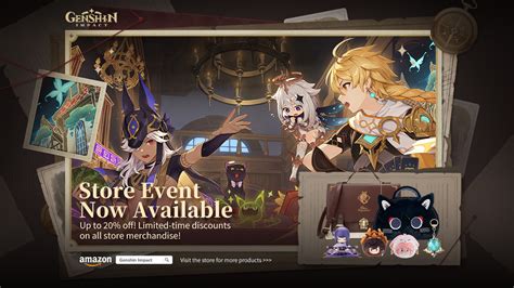 Genshin Impact Amazon Store Sale Begins on Merch, Figures