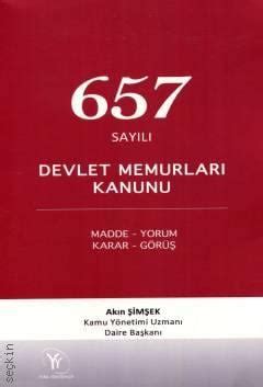 Say L Devlet Memurlar Kanunu Ak N Im Ek Kitap