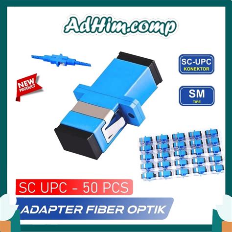 Jual Adapter Fiber Optik SC UPC Sambungan Fast Connector Fiber Optic