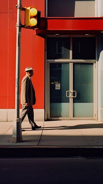 Homem Andando Pelas Ruas De Nova York Foto Gr Tis