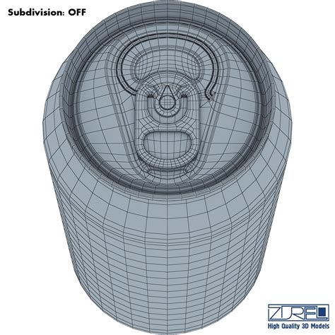 3d Model Aluminum Soda V 1