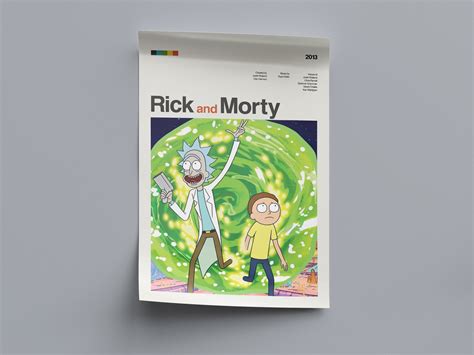 Rick And Morty Poster Modern Tv Series Poster Print Rick And Etsy Uk