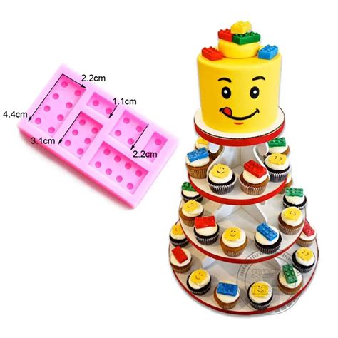 Lego Bricks Boy Birthday Party Silicone Cake Mold Fondant Mold Cake