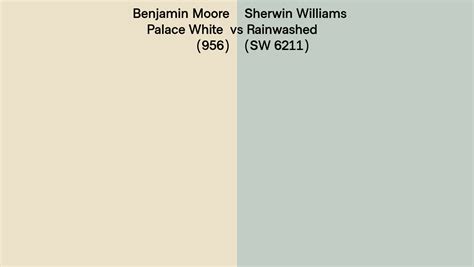 Benjamin Moore Palace White Vs Sherwin Williams Rainwashed Sw