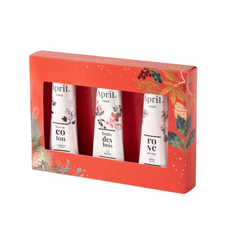 Nos coffrets Coffret Crèmes Mains Noël 3 pièces APRIL APRIL