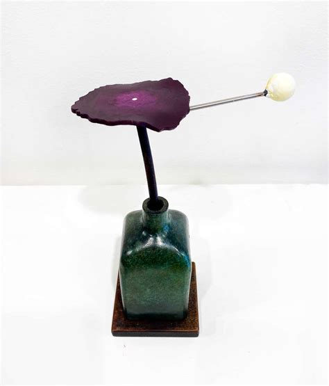 Steve Turner Alone Bronze Totem Sculpture Geometric Modern Abstract
