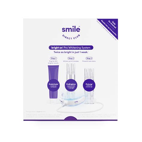 Smiledirectclub Pro Teeth Whitening System 4 Pack Gel Pens With Led Accelerator Light