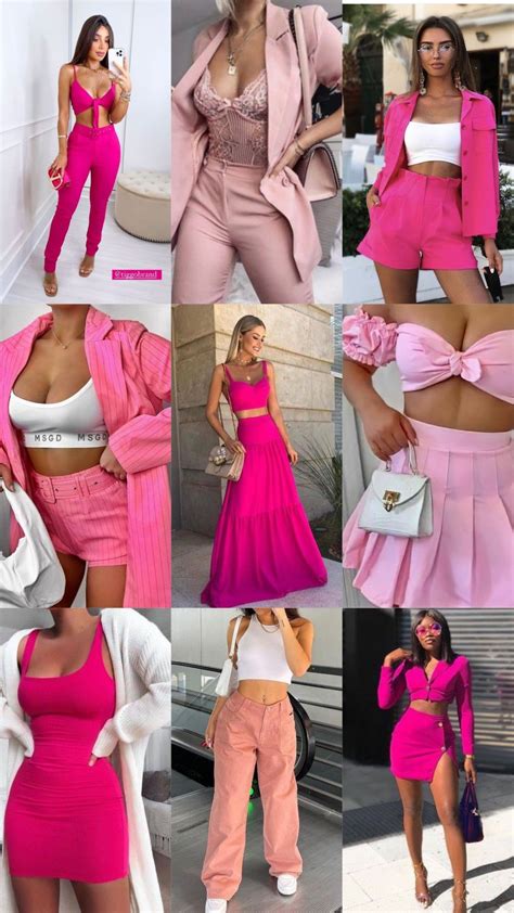 Inspiração de look rosa Pink ootd fashion Pink outfits girls