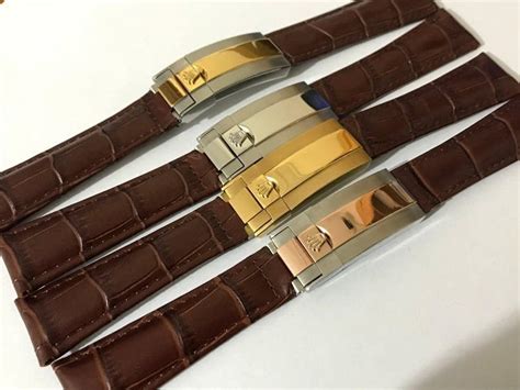 Rolex Mm Brown Croc Lederarmband Armband Rolex Deployment Etsy