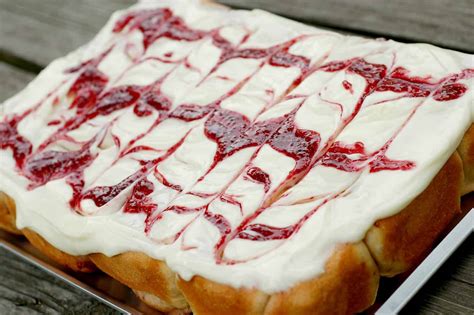 Raspberry Cinnamon Rolls With Raspberry Swirled Cream Cheese Frosting