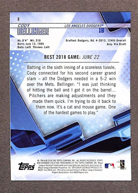 Bowmans Best Atomic Refractor Cody Bellinger Ebay