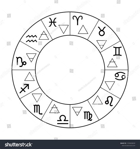 Vector Graphics Astrology Set A Simple Royalty Free Stock Vector 1339838039